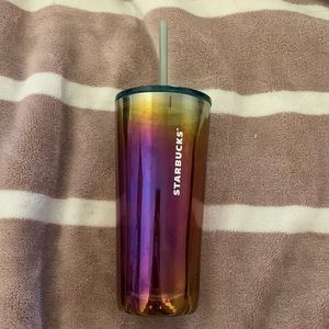 NWOT Sunset Iridescent Glass Tumbler